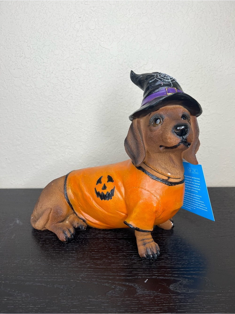 NEW Humane World for Animals Halloween Dachshund with Witch Hat & Sweater